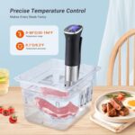 INKBIRD WiFi Sous Vide Machine ISV-300W Immersion Circulator IPX7 Waterproof Precision Culinary Cooker Remote Control with App Precise ±0.1°C Temperature Control Perfect for Sous Vide Cooking at Home - Image 4