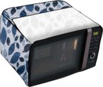 Stylista Microwave Oven Cover for Samsung 28 L Convection MC28H5025VK Ditzy Pattern Grey Base - Image 5
