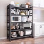 Garage Shelves Heavy Duty Storage Shelves, 5-Tier Adjustable Garage Shelving Units, Boltless Assembly, Metal Storage Rack For Warehouse Basement Pantry Office(90x35x160cm)