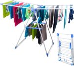 Heavy Duty Foldable Clothes Drying Rack with Adjustable Folding Wings, Easy Storage, Suitable for Indoor and Outdoor Use – Laundry Hanging Stand and Dryer منشر غسيل قابل للطيClothes Hanger