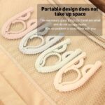 M&J&DELEE M&J Folding Hanging Drying Rack Thicken Portable Colored Folding Clothes Hangers, Portable Folding Travel Hangers, Clothes Washing Drying Rack for Outdoor Camping Travel(pack of 10) - Image 6