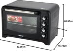 Geepas Go4401N Electric Oven With Convection And Rotisserie, 55L"Min 1 year manufacturer warranty" - Image 10