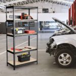 Ash & Roh® - Adjustable Section Rack & Shelves Industrial Storage Shelving Unit Boltless Rivet |5 Sections (Height 5.3 ft. | Length 2.8 ft. | Dimension 1.4ft (5 Section) - Image 8