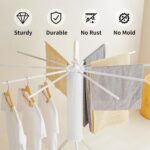 HALAYAYA Clothes Drying Rack, Foldable Portable Clothes Rack, Space Saving Laundry and Drying Rack Easy Assembly