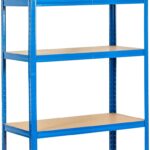 Rhino Racking - 5 Tier Heavy-Duty Industrial Storage Shelves - Blue - 180x90x45cm
