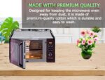 Microwave Oven Top PVC Cover For SAMSUNG 28L MC28H5025VB/TL Convection Microwave Oven Full Closure Cover For SAMSUNG 28 Ltr. With Attractive Digital Prints/Dustproof/Water Resistant-Grey - Image 7
