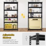 PeakPursuit Storage Shelving Unit, 5-Tier Adjustable Metal Storage Shelves, 48" L x 24" W x 72" H Heavy Duty Garage Storage Shelves for Kitchen Pantry Basement Bathroom Laundry - Image 5