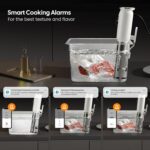 INKBIRD WiFi Sous Vide Machine ISV-101W, Precision Slow Cooker with 3D Water Circulation, 1000W Fast Heating Immersion Circulator, App Preset Menus, Accurate Temp Control & Smart Alerts, TFT Display - Image 4