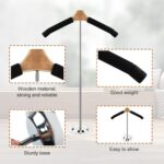 6 Pack Adjustable T Shirt Display Flexible Shoulder Stand，Portable Clothes Hanger Rack for Clothing Garment Coat Retail Vendor，Shirt Rack，Metal Clothing Display Rack,17.3 x 31.3 Inch - Image 4