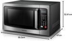 TOSHIBA Microwave Oven Solo Microwave 42L 2500 Watts, Convection Microwave Oven, 10 Auto Cook Menu, 11 Power Level, Membrane Control,Black, 42 Liters, MM-EC42S(BS) - Image 9