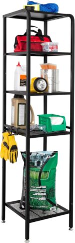 Honey-Can-Do 5-Tier Garage Storage Shelving Unit, Black SHF-09841 Black