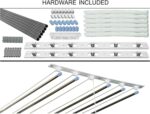 homWell Heavy Duty Stainless Steel (6 Pipe X 6 Feet) UV Protected Nylon Ropes Individual dropdown Ceiling Cloth Dryer/Cloth Hanger/Cloth Drying Stand for Balcony/Clothes Stand for Drying - Image 3