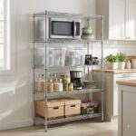 STORACK 5 Shelf Heavy Duty Rack Heights Adjustable Wire Shelvig Metal Rack Shelves Storage Organizer Multipurpose Storage for Home Kitchen Office Garage 24X14X72 Inch Chrome - Image 2