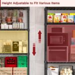 Wire Shelving 5 Tier Storage Shelves NSF Certified Heavy Duty Steel Metal Shelf Adjustable Rolling Rack Kitchen Garage Closet Pantry Laundry - Image 4