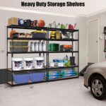 PeakPursuit Storage Shelving Unit, 5-Tier Adjustable Metal Storage Shelves, 48" L x 24" W x 72" H Heavy Duty Garage Storage Shelves for Kitchen Pantry Basement Bathroom Laundry - Image 2