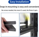 72" Heavy Duty 5-Tier Garage Shelving Unit - Adjustable Steel Storage Rack for Warehouse Basement & Garage nization Metal Shelves Easy Assembly Black - Image 7