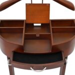 Wood Suit Rack Suit Stand for Man and Women Clothes Valet Suit with Drawer Valet Stands Men Valet Brown Suit Valet for Entryway Office Living Room - Image 7