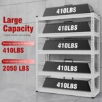 59" Garage Shelving，Basement Shelving Utility Shelf Rack, Shelving Metal Units, Adjustable 5 Tier Shelf and Storage Metal Rack， for Storage Rack Garage Shelves, 39.4 "W * 15.7 "D - Image 4