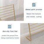 10 Tier Metal Scarf Organizer Holder, Freestanding Display Stand for Commercial Clothing Retail Store Towel Rack Ties Belt Pants Hanging Rack - Image 4