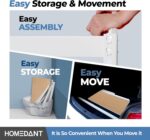 HOMEDANT 5 Tier Laminated White Boltless Metal Shelving Unit Adjustable Garage Storage Utility Rack Heavy Duty Shelves Organization Multipurpose Shelf Warehouse Pantry 28" W x 12.3" D x 59.5" H 1Pack - Image 8