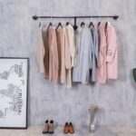Warm Van Industrial Pipe Floating Wall Clothes Rack Clothing Store Display Shelf Hanger Closet Organization Retail Display Shelves 24"L - Image 5