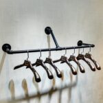 Warm Van Industrial Pipe Floating Wall Clothes Rack Clothing Store Display Shelf Hanger Closet Organization Retail Display Shelves 24"L - Image 4