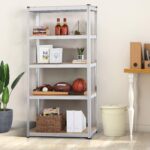 Yaheetech Heavy Duty 5 Tier Metal Garage Shelving Unit Boltless Storage Shelves Shed Kitchen Racking,180 x 90 x 40 cm - Image 8