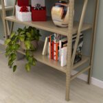 RIGID 5-Tier Metal Storage Rack | Heavy Duty Steel Boltless Shelving Unit for Kitchen, Garage, Living Room, Bedroom | Display Storage Organizer Shelf (Beige, 201.5x110.5x38.5 CM) – Assembled - Image 8