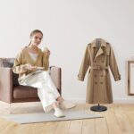 OLV 4 Pack Shirt Display Stand, 18-34 Inch Height Adjustable Mannequin Torso Stand for Vendors Shop, T Shirt Display Dress Form Steaming Clothes Holder, Jacket Coat Hanger, Brown - Image 7