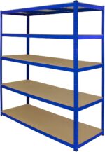 Monster Racking Garage Shelving Unit / 5 Tier 1600mm Wide x 600mm Deep/Steel & MDF Shelves - Image 3