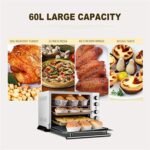 Microwave Oven Only in Silver Tact Built-in Electric Single Oven - Premium Stainless Steel Convection Halogen Oven Ideal for Grilling, Baking Aesthetic and Practical - Image 3