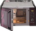 Microwave Oven Top PVC Cover For SAMSUNG 28L MC28H5025VB/TL Convection Microwave Oven Full Closure Cover For SAMSUNG 28 Ltr. With Attractive Digital Prints/Dustproof/Water Resistant-Grey - Image 3