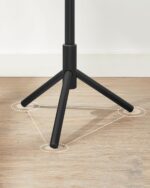 VASAGLE RCR004B01 Wooden Coat Stand with 8 Hooks, 3 Adjustable Heights for Clothes, Hats, Bags, Entryway, Living Room, Bedroom, Office, Black - Image 3