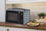 Stylista Microwave Oven Cover for Samsung 21 L Convection CE73JD-B/XTL Lattice Pattern Grey - Image 3