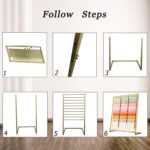 10 Tier Metal Scarf Organizer Holder, Freestanding Display Stand for Commercial Clothing Retail Store Towel Rack Ties Belt Pants Hanging Rack - Image 6