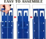 AUTOFU Garage Shelving Unit 5 Tier Garage Warehouse Office Shed Industrial Shelves Heavy Duty Metal Shelf 5 Tier Adjustable Height Boltless Racking Easy to Assemble, 150x70x30cm, Blue - Image 2