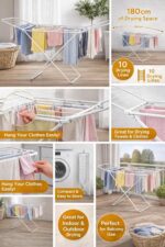 Heavy-Duty Clothes Drying Stand | Foldable Laundry Drying Rack & Clothes Dryer | Indoor/Outdoor Use - Image 7