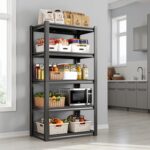 Heavy Duty Shelving Units Metal Storage Rack Garage Shelves for Tools and Kitchen Items Adjustable Shelf for Garage Warehouse Pantry Closet Kitchen (5 Tier 76 CM) - Image 4