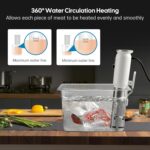 INKBIRD WiFi Sous Vide Machine ISV-101W, Precision Slow Cooker with 3D Water Circulation, 1000W Fast Heating Immersion Circulator, App Preset Menus, Accurate Temp Control & Smart Alerts, TFT Display - Image 7