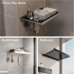 Collapsible Wall Drying Rack, Clothes Drying Stand, Wall Mounted Clothes Drying hanger, Laundry Drying stand, Foldable Wall Clothes Hanger Stand, Mesh Drying Rack For Bathroom & Kitchen 60cm - Image 7