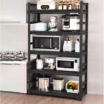 Garage Shelves 5-Tier Metal Shelving Unit, Heavy Duty Adjustable Storage Rack, Boltless Assembly, Industrial Utility Shelf Rack For Supermarket Kitchen Balcony(150x30x160cm)