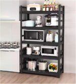 Garage Shelves 5-Tier Metal Shelving Unit, Heavy Duty Adjustable Storage Rack, Boltless Assembly, Industrial Utility Shelf Rack For Supermarket Kitchen Balcony(150x30x160cm)