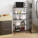 PayLessHere | 5-Tier Wire Shelf | 21"x11"x48" | Black | Adjustable Racks | Heavy-Duty Storage Shelves, Holds Upto 750 lbs | Rust-Resistant, No-Tool Assembly | for Home, Garage Shelving - Image 8
