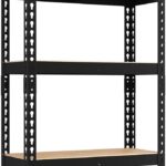 Yaheetech Storage Shelves 5 Tier Garage Shelving Heavy Duty Garage Shelves Adjustable Metal Shelving Unit Utility Rack Industrial Shelving for Warehouse Pantry Closet, 27.5"W x 12"D x 60"H, Black