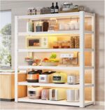 Garage Shelves Heavy Duty Storage Shelves, 6-Tier Adjustable Garage Shelving Units, Boltless Assembly, Metal Storage Rack For Warehouse Basement Pantry Office(50x30x198cm)