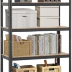 DAYONG 5 Tier Garage Shelving, Adjustable Storage Shelving Unit, Metal Storage Shelves Utility Rack for Basement, Warehouse, Pantry, 183cm H x 90cm W x 40cm D, 175kg Capacity Per Shelf