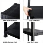 Taylor & Brown 5 Tier Heavy Duty Black Plastic Garage Storage Shelving 60cm Wide Shelves Shed Shelf Unit Home Office Pantry Workshop Racking (60 x 30 x 172cm) - Image 6