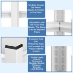 Heavy Duty Metal Storage Shelves 5-Tier Adjustable Rack Boltless Assembly for Garage Warehouse Basement & Pantry - Sturdy nization & Versatile Shelving Solution for Home & Business - Image 5