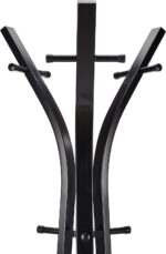 Amazon Basics Standing Metal Coat and Hat Rack - Black - Image 2