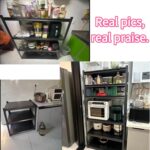 Heavy Duty Garage Shelves Adjustable Metal Storage Racks Boltless Design for Warehouse Workshop Office & Kitchen 3-Tier Black Shelving Unit (60x40x80cm) - Image 3